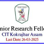 JRF in Central Institute of Kokrajhar Assam